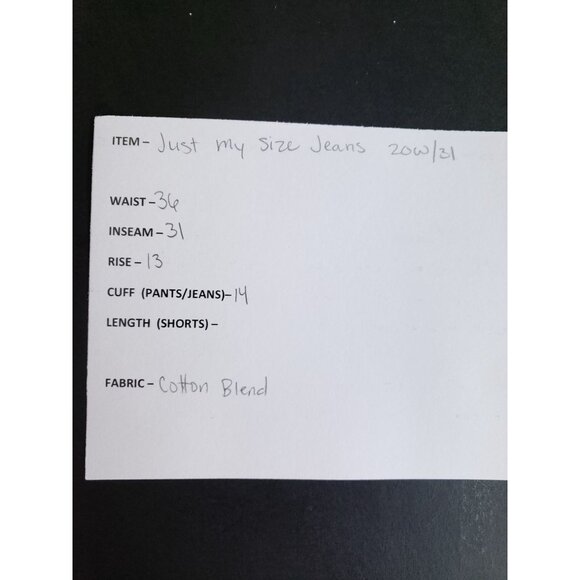 Just My Size Womens Size 20W/31 Stretch Jeans Dark Wash Denim High Rise Regular - Picture 8 of 9